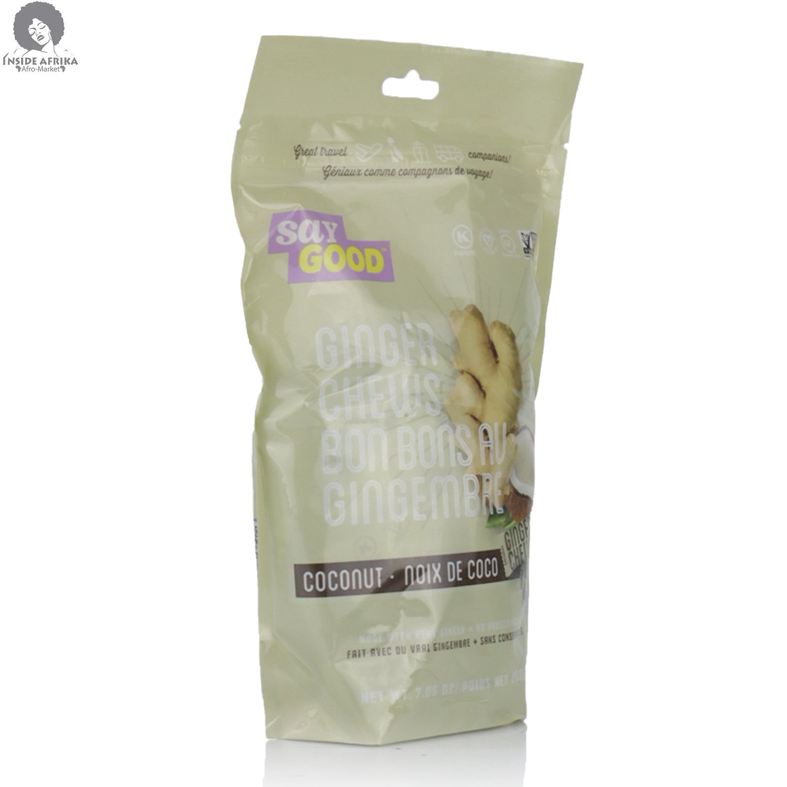 Say Good Ginger Chews Coconut Flavor 200g Say Good Ginger Chews